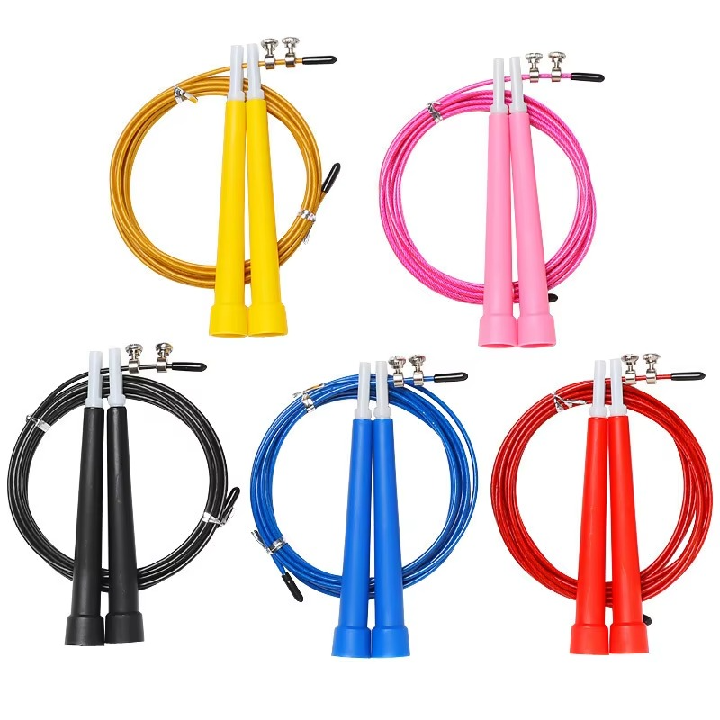 High Speed Jump Rope with Metal Cable for Home Gym - Hehif