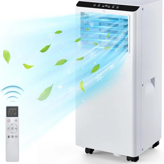 Compact 8000 BTU AC Unit with Remote Control - Hehif