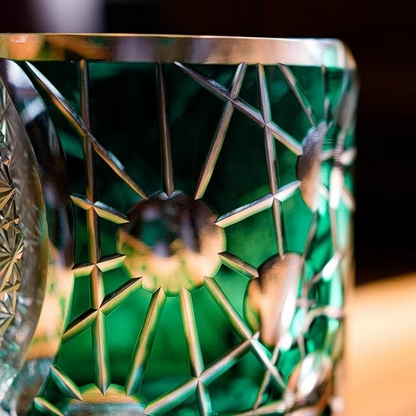 Luxury Cut Crystal Wine and Whiskey Glass