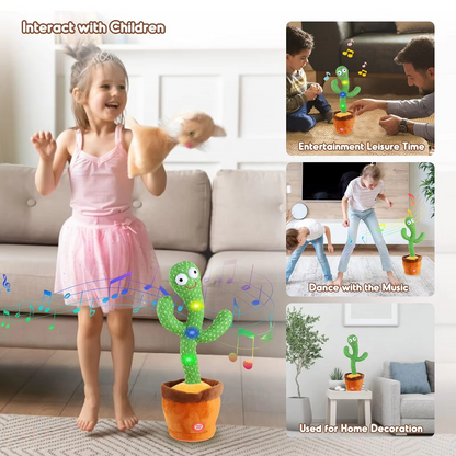 Fun Musical Cactus Soft Toy with 120 Fun Songs