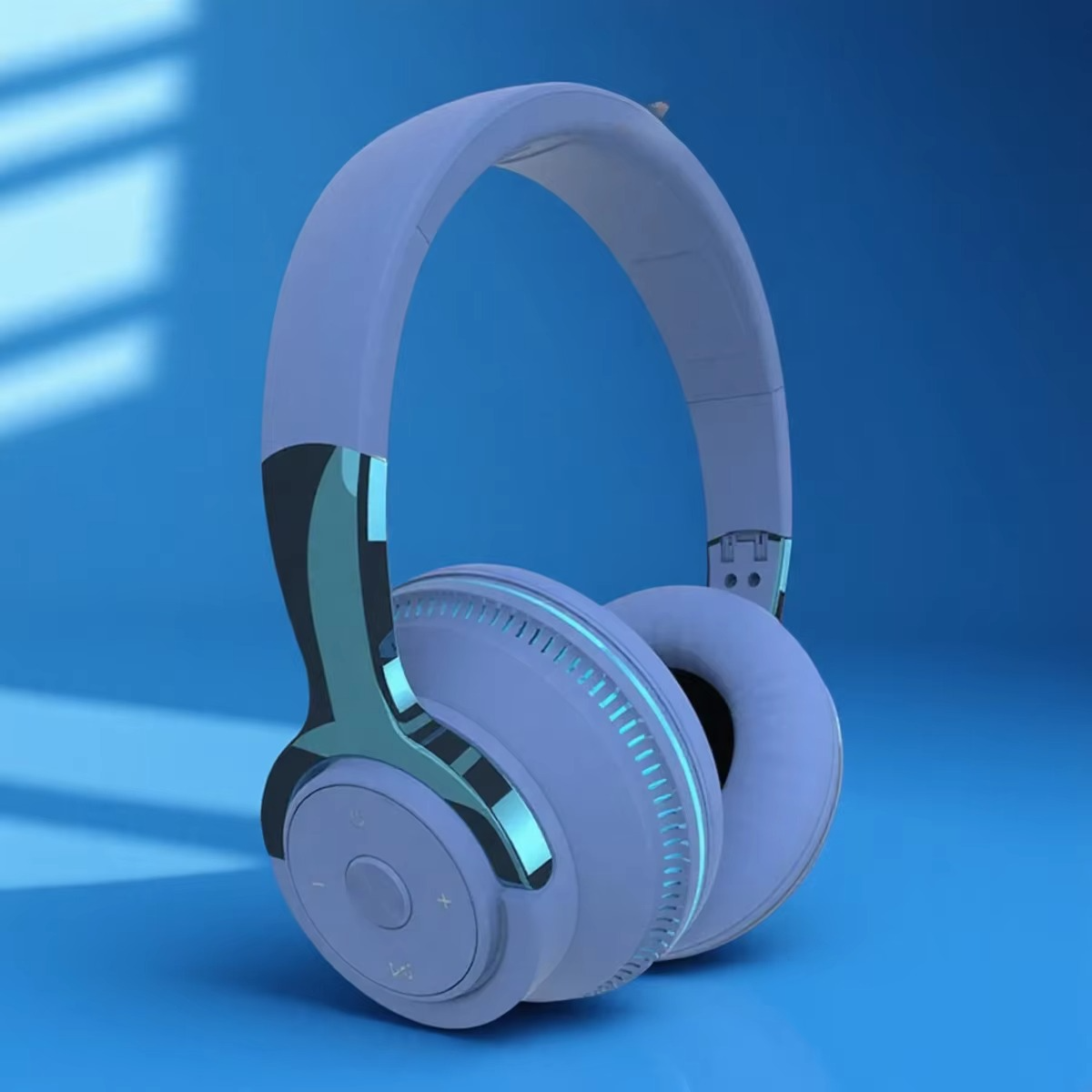 Compact Bluetooth 5.1 Wireless Stereo Headphones - Hehif