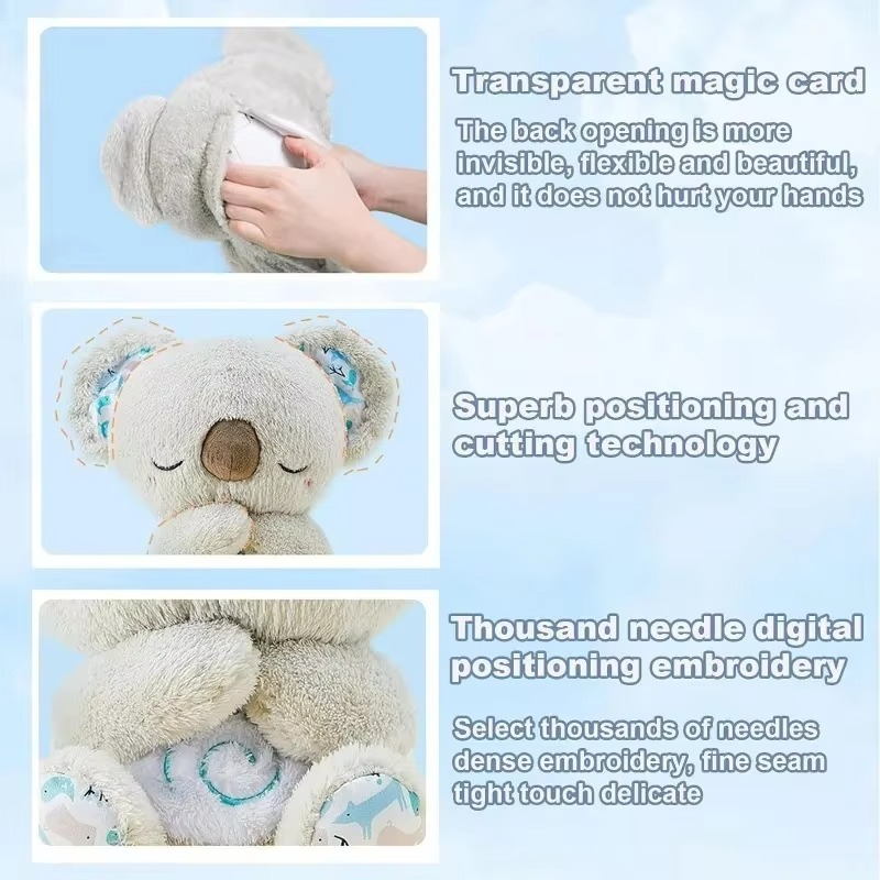 Soft Koala Nightlight Plush Toy with Calming Sounds