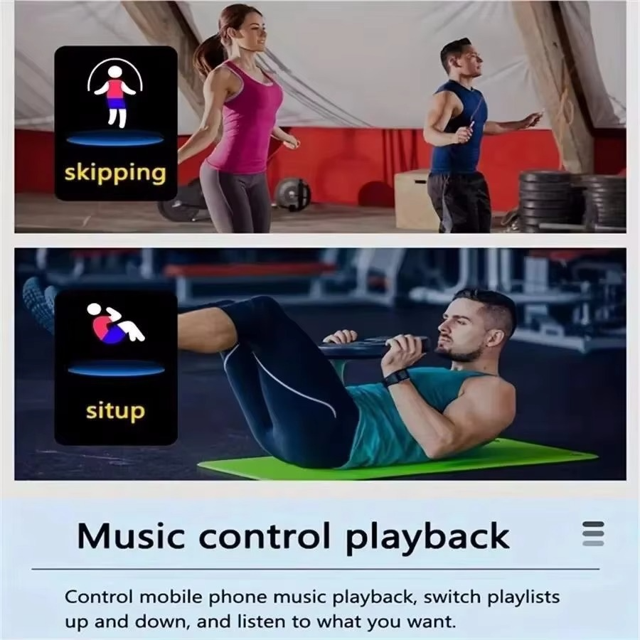 Wireless Fitness Tracker with Music and Step Counter