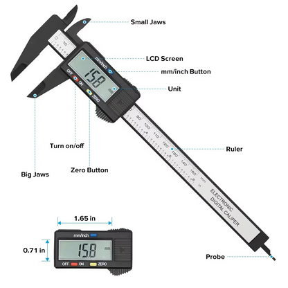 Precise Digital Caliper Measuring Tool
