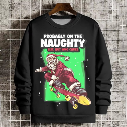Festive 3D Xmas Tree Graphic Sweatshirt