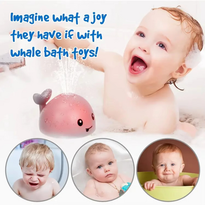 Fun Splash Whale Bath Toy With LED Lights