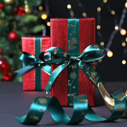 Festive Holiday Ribbon for Crafts and Gift Wrap