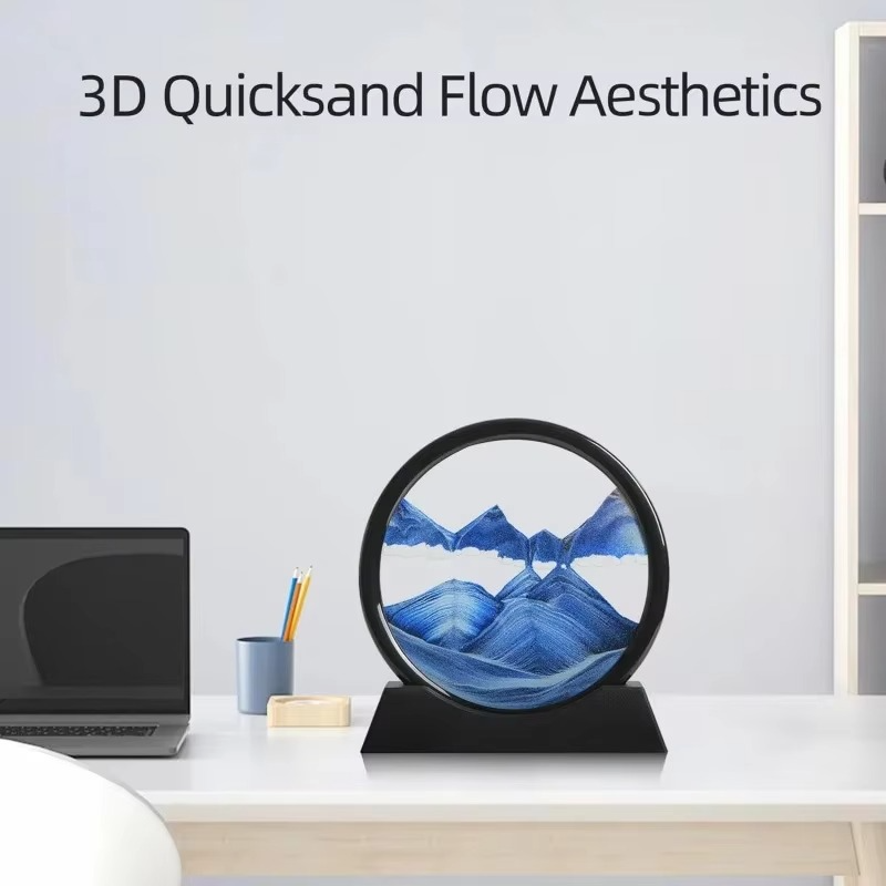 Colorful Ocean Hourglass Sand Art Decor