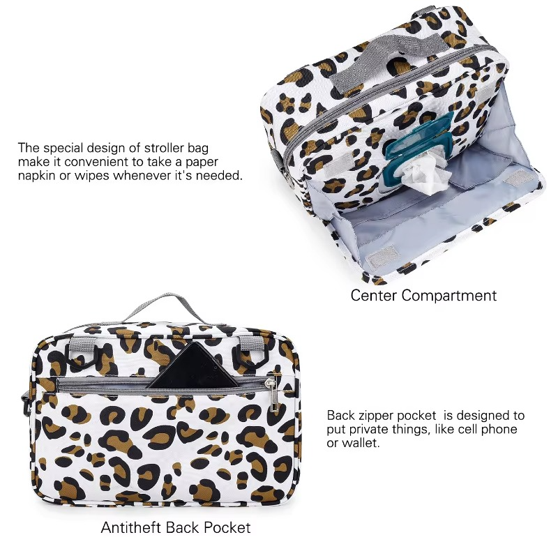 Spacious Baby Diaper Bag and Stroller Storage