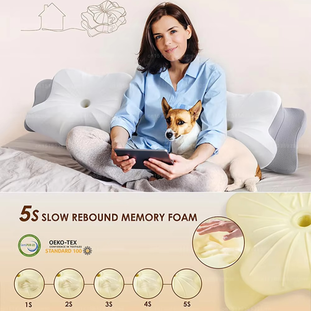 Contoured Orthopedic Neck Support Pillow