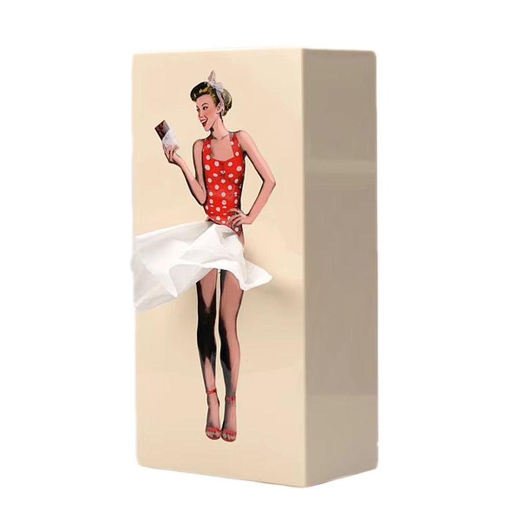 Classic Wooden Tissue Holder Box for Home Decor