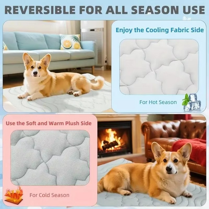 Cool Pet Bed Mat for Cats and Dogs - Breathable Sleeping Pad