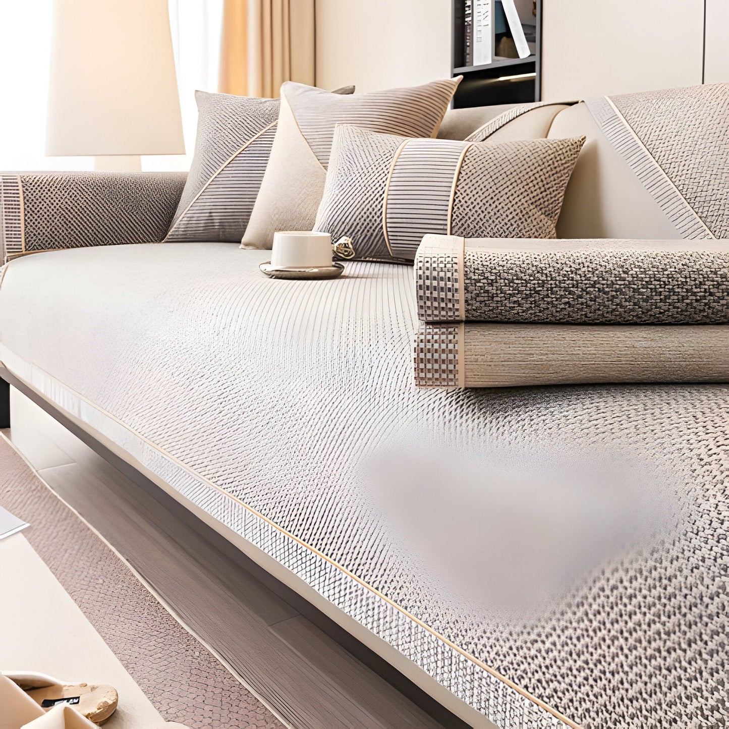 Soft Breathable Slip Resistant Couch Cover for Homes