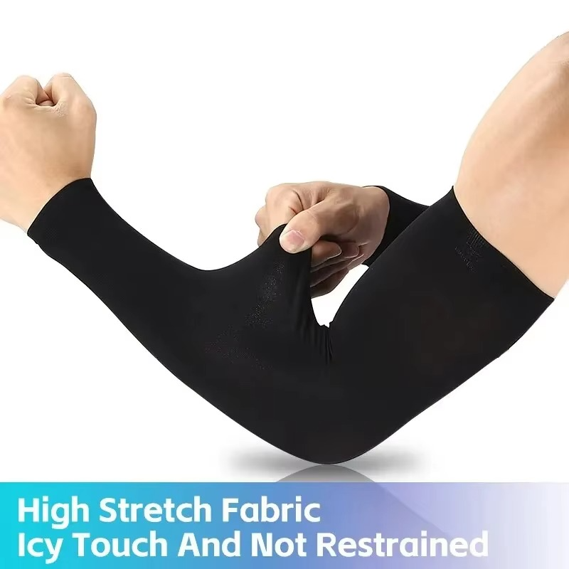 Cooling Sunblock Athletic Arm Sleeves for Men Women
