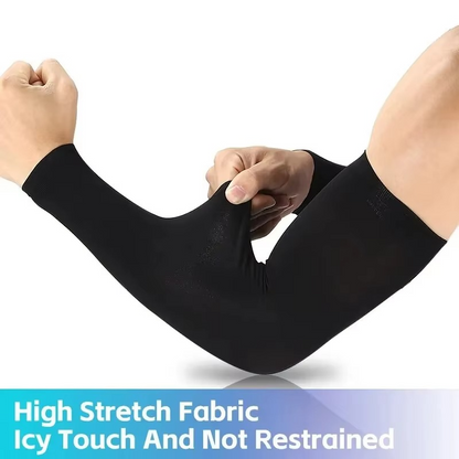 Cooling Sunblock Athletic Arm Sleeves for Men Women