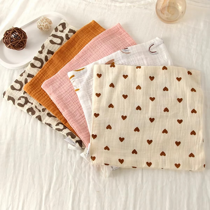 Gentle 6-Piece Organic Cotton Baby Towel Set