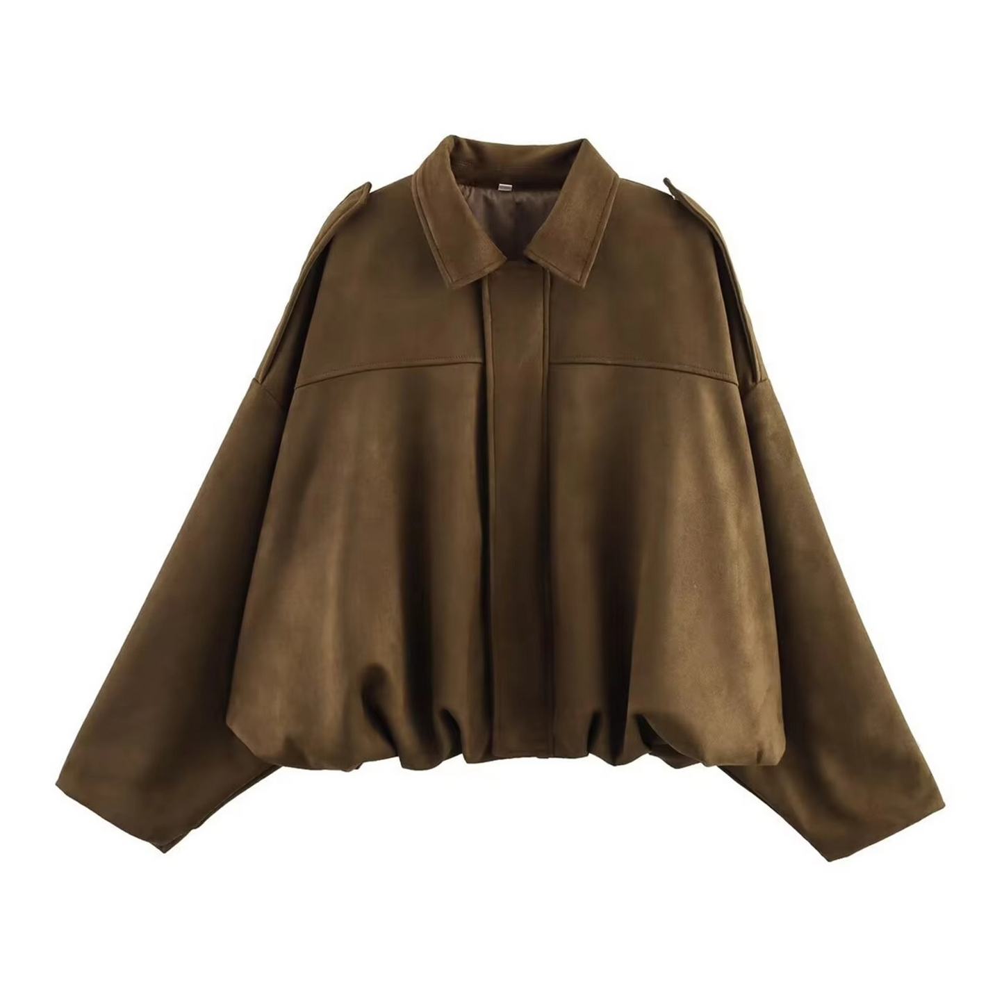 Ladies' Velvet Biker Jacket with Flare Sleeves