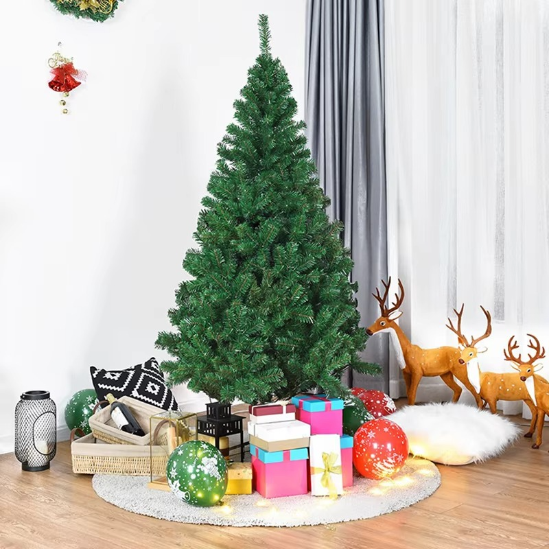 Rosy Fake Holiday Tree, Flame Resistant Spruce Style