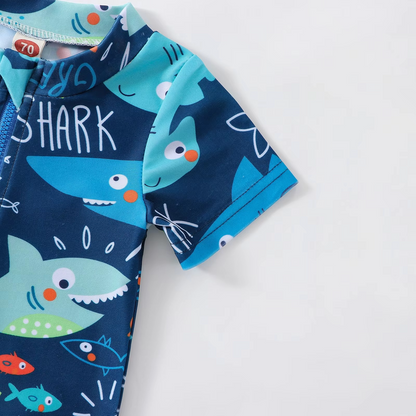 Kids Protective Shark Swim Shirt