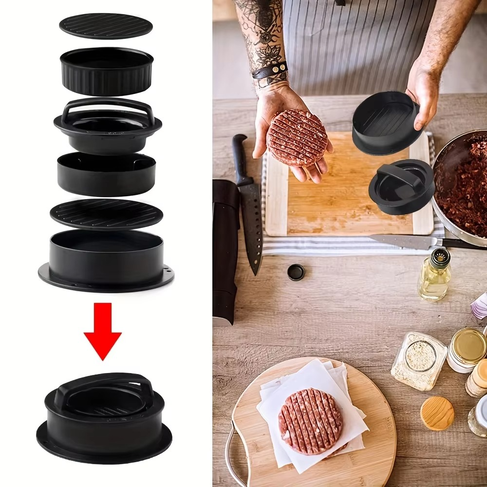 Easy Burger Patty Maker for Uniform Hamburger Pressing