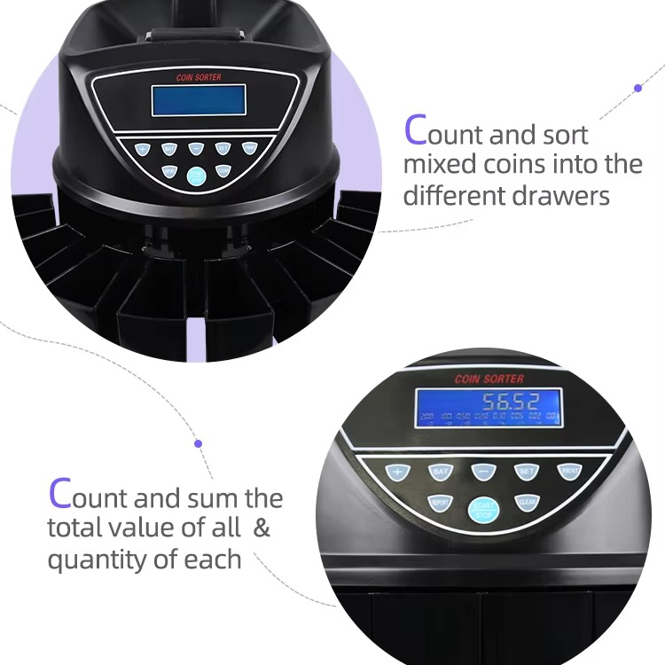 Fast Automatic Coin Sorter Machine for Business Use