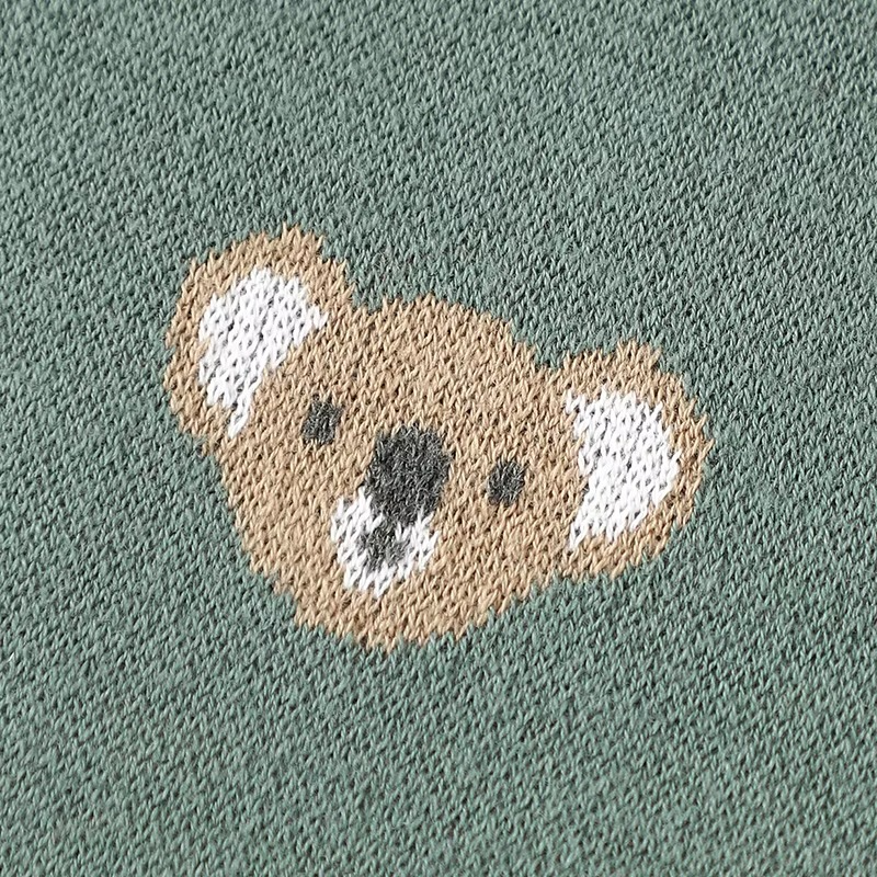 Cozy Plush Baby Blanket with Adorable Koala Pattern