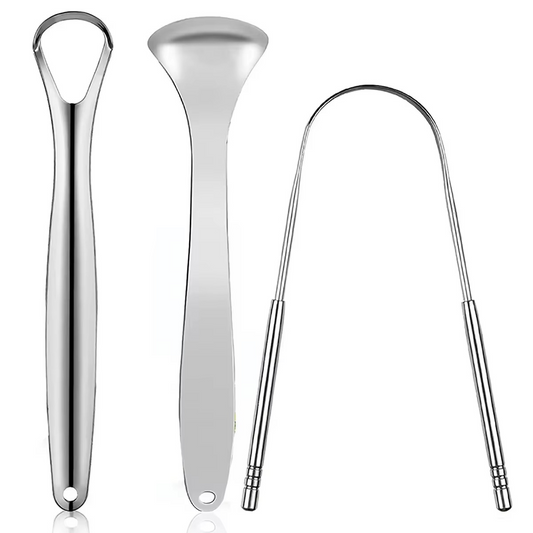 Metal Tongue Scraper for Fresh Breath - Hehif