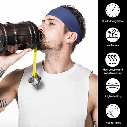 Moisture Wicking Athletic Sport Headband for Men Women