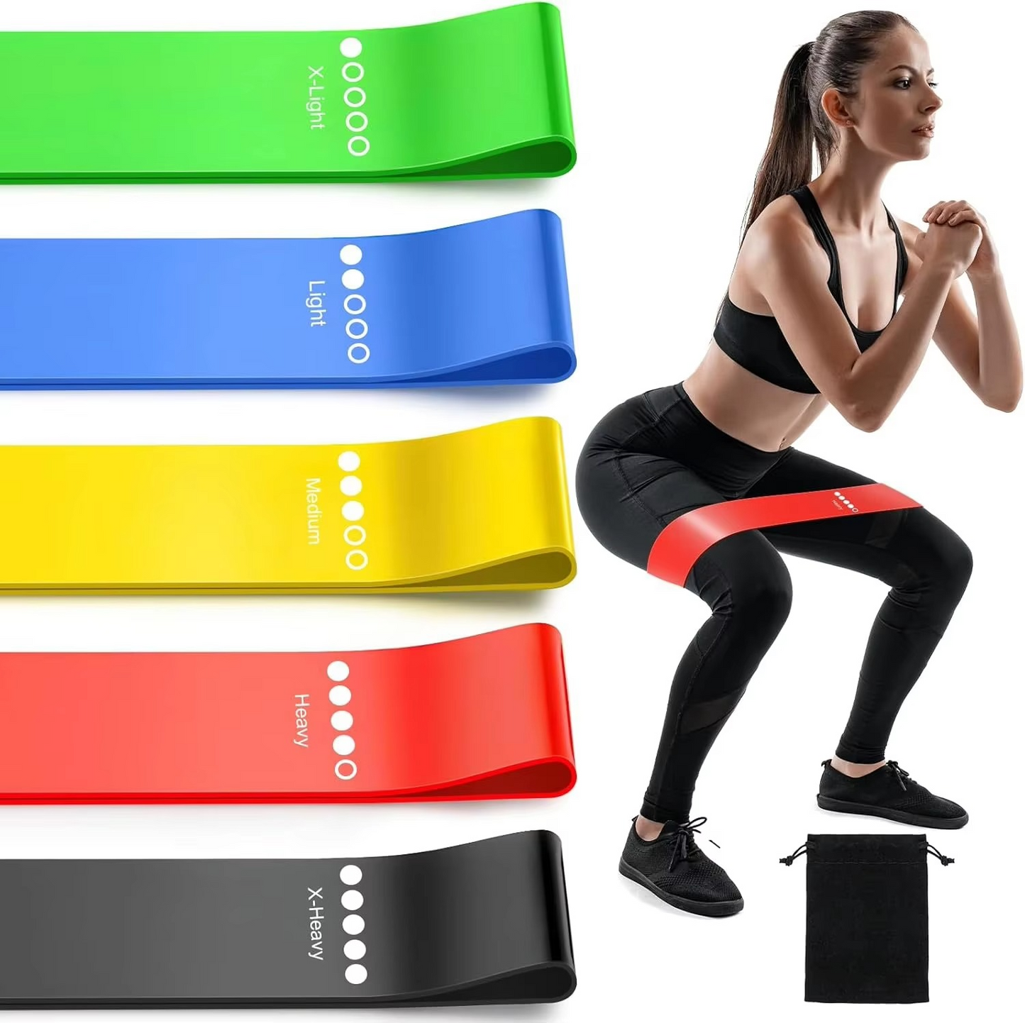 Home Gym Exercise Resistance Band Kit - Hehif