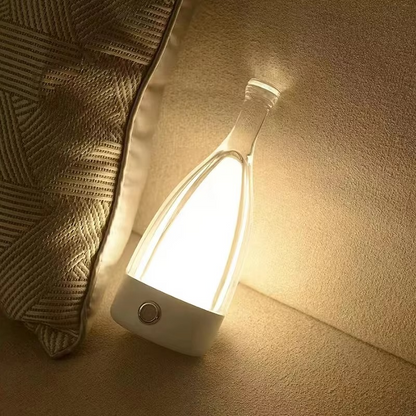 Wireless Wine Bottle Table Lamp with Bluetooth Speaker