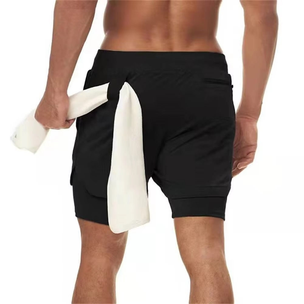 Men's Athletic Running Shorts with Secure Pocket