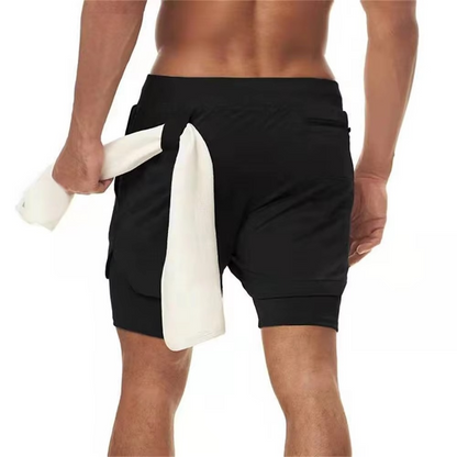 Men's Athletic Running Shorts with Secure Pocket
