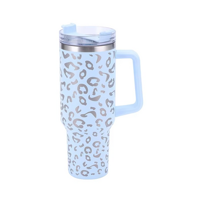 Colorful Patterned Stainless Steel Tumbler 40oz with Lid