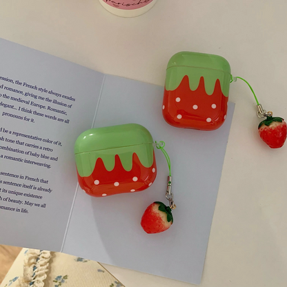 Fun Fruit AirPods Case with Soft Cover and Charm