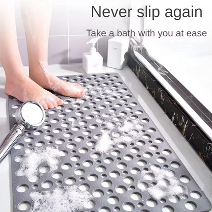 Soft Grip Non-Slip Shower Mat with Suction Cups, Mildew Resistant