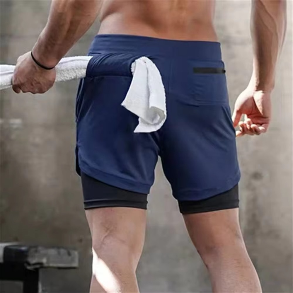 Men's Athletic Running Shorts with Secure Pocket