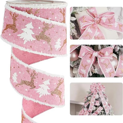 Traditional Holiday Jute Ribbon for Decorating and Gifts - Hehif