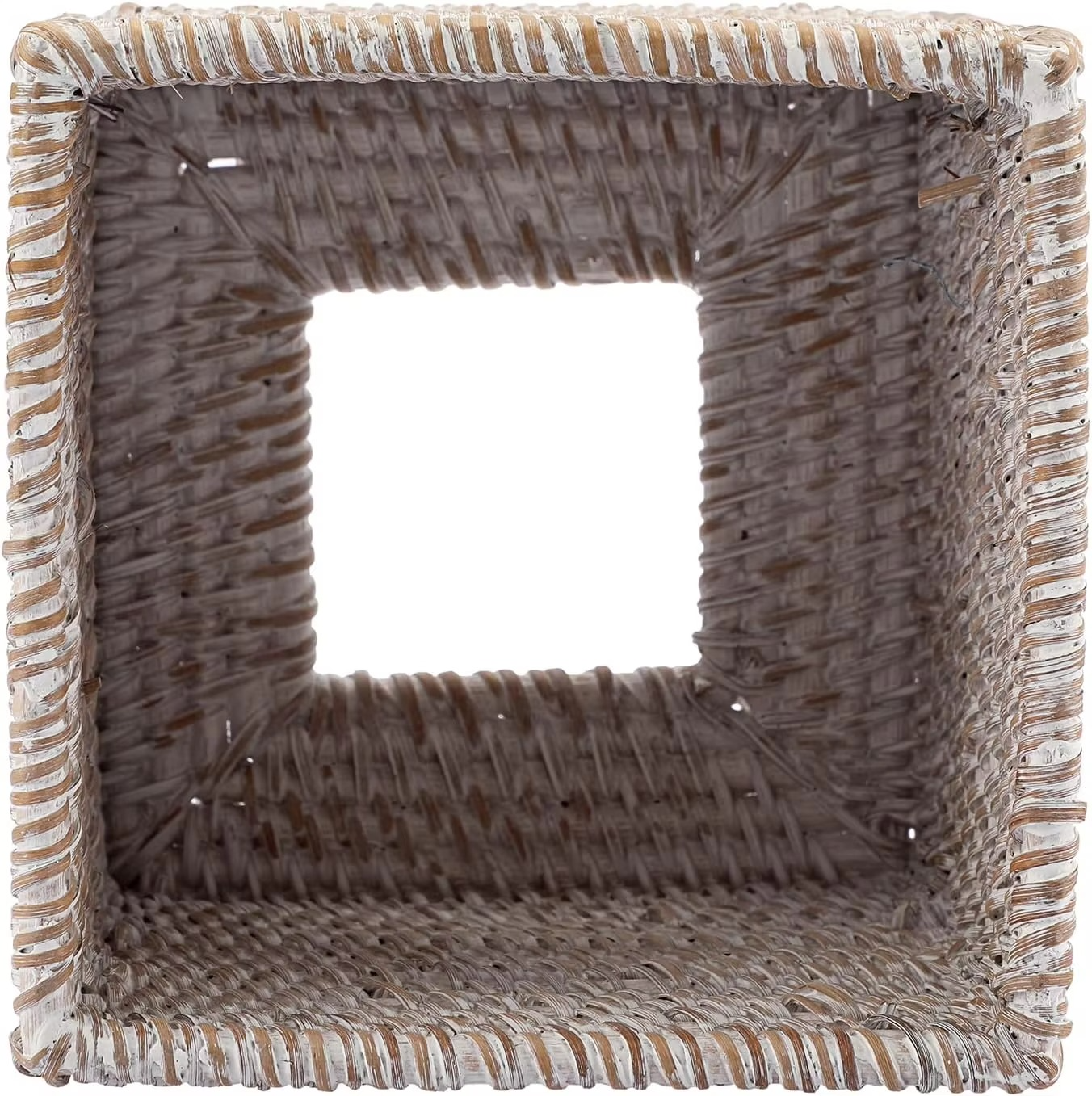 Natural Woven Square Tissue Holder Box