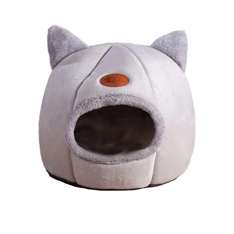 Warm Fleece Pet Bed for Cats and Small Dogs