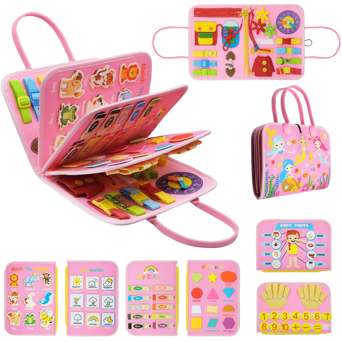 Interactive Toddler Learning Board Sensory Play Toy