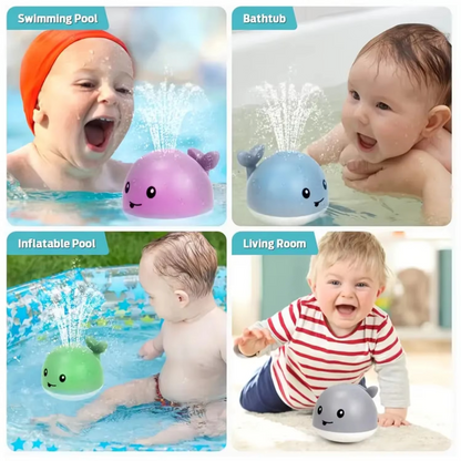 Fun Splash Whale Bath Toy With LED Lights
