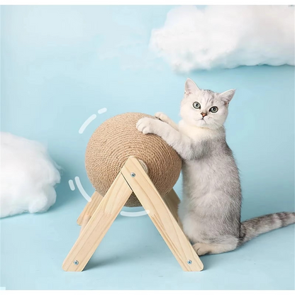 Sturdy Natural Fiber Cat Scratcher Toy