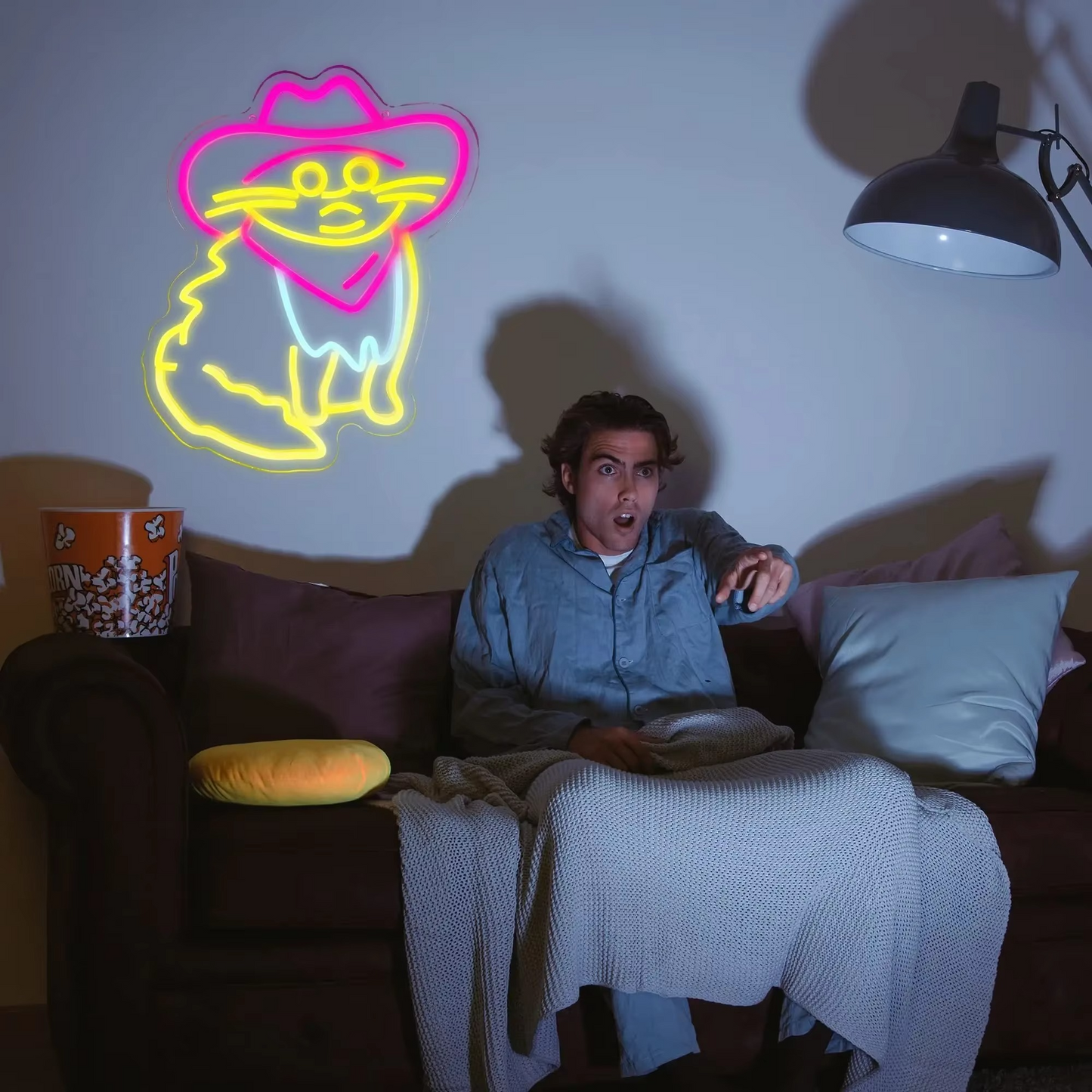 Colorful Cat Neon Desk Lamp