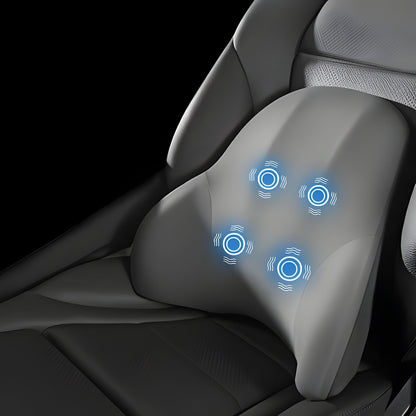 Heated Back and Neck Support Pillow for Home and Car