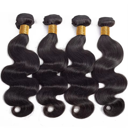Natural Virgin Body Wave Hair Extensions 3/4 Pack