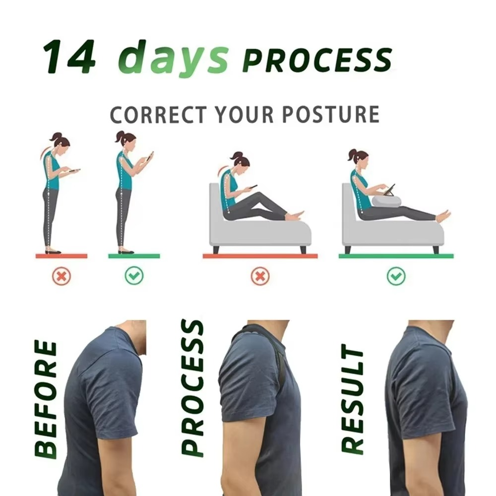 Comfortable Supportive Posture Corrector for Better Back Alignment