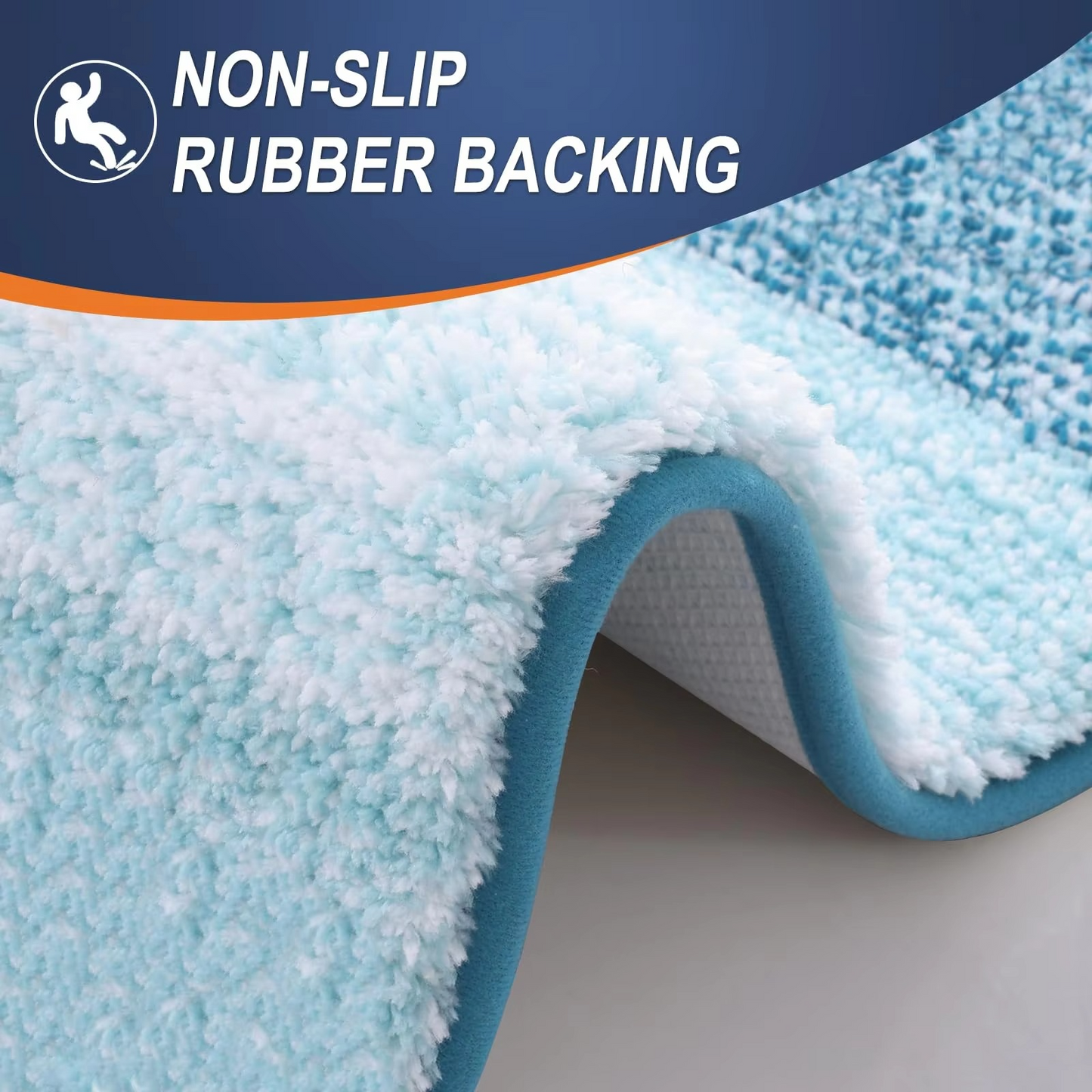 Luxurious Plush Bathroom Rug Mat Anti Slip Soft Carpet