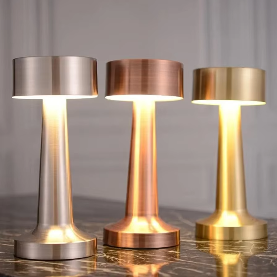 Contemporary USB Table Lamp with Sensor Night Light