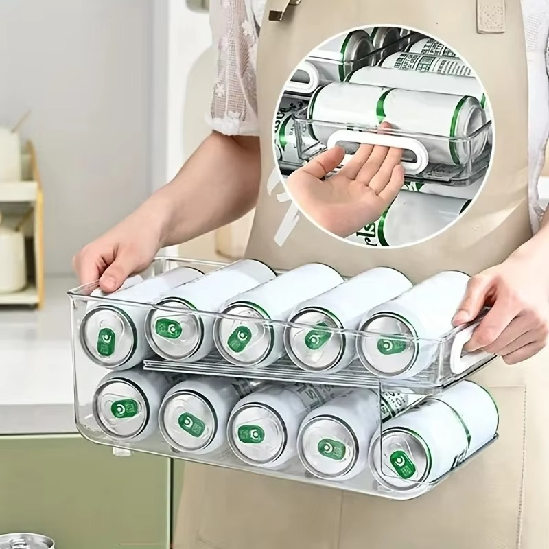 Space Saving Fridge Can Storage Organizer