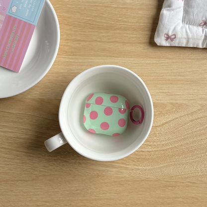 Shiny Dot AirPods Case with Keychain Ring